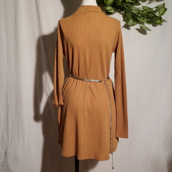 Mts yellow mustard dress with pockets - Picture 4 of 6